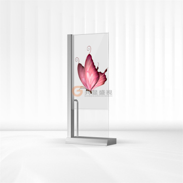 OLED透明触摸屏-55寸立式OLED屏，L型扶手款