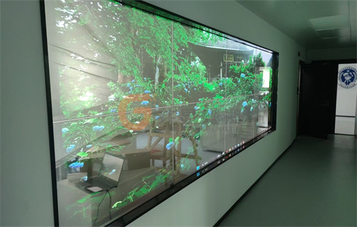 北京OLED透明屏2×4贴合案例